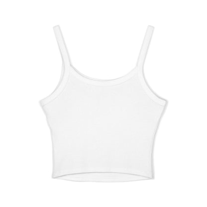 Sweet Southern Child Crop Tank Top – 'Southern Sipper' Graphic Spaghetti Strap