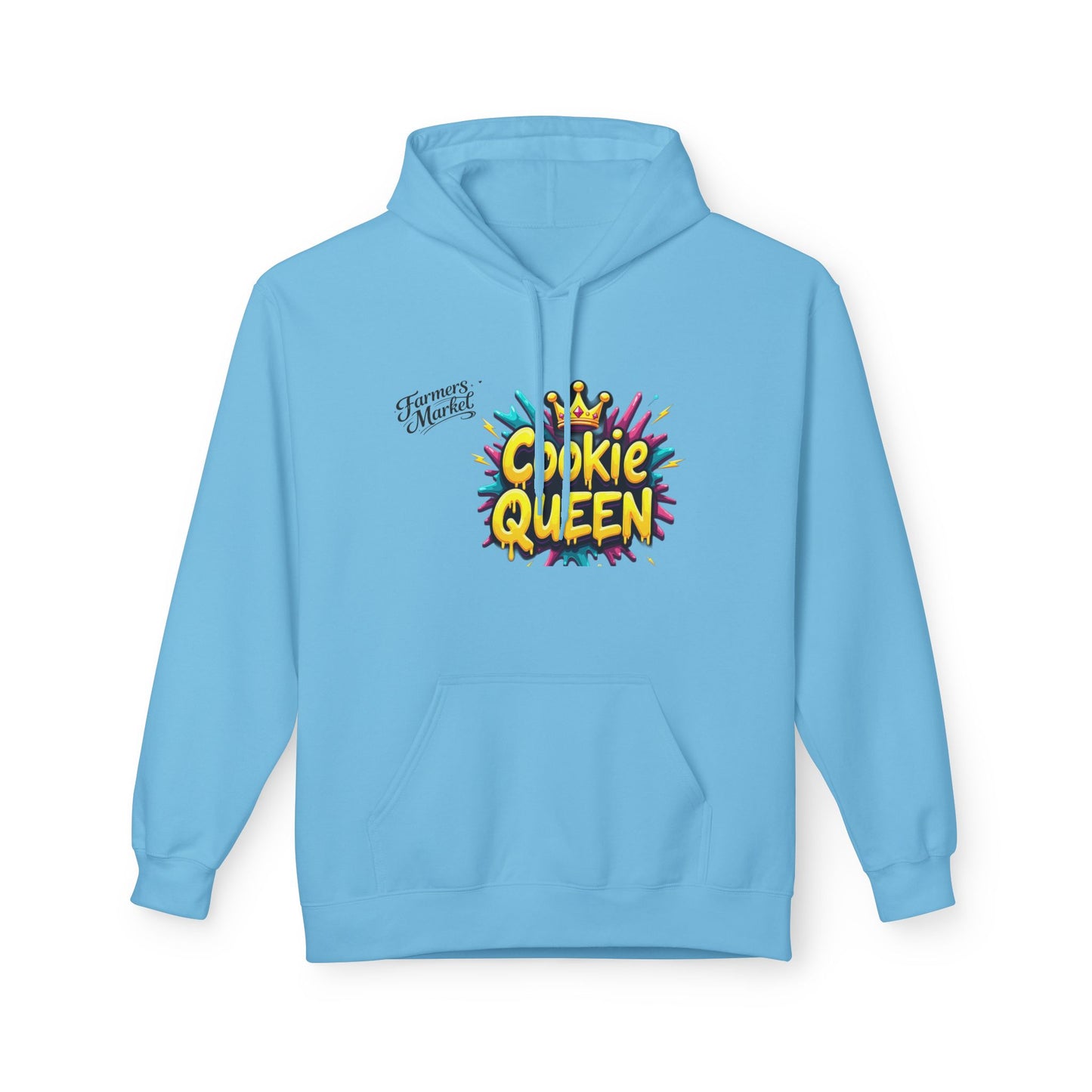 Cookie Queen Hoodie — Fun Colorful Graphic Sweatshirt for Bakers & Dessert Lovers
