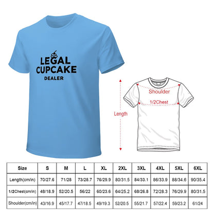 New High quality Men's T-shirt 100% Cotton Legal cupcake dealer