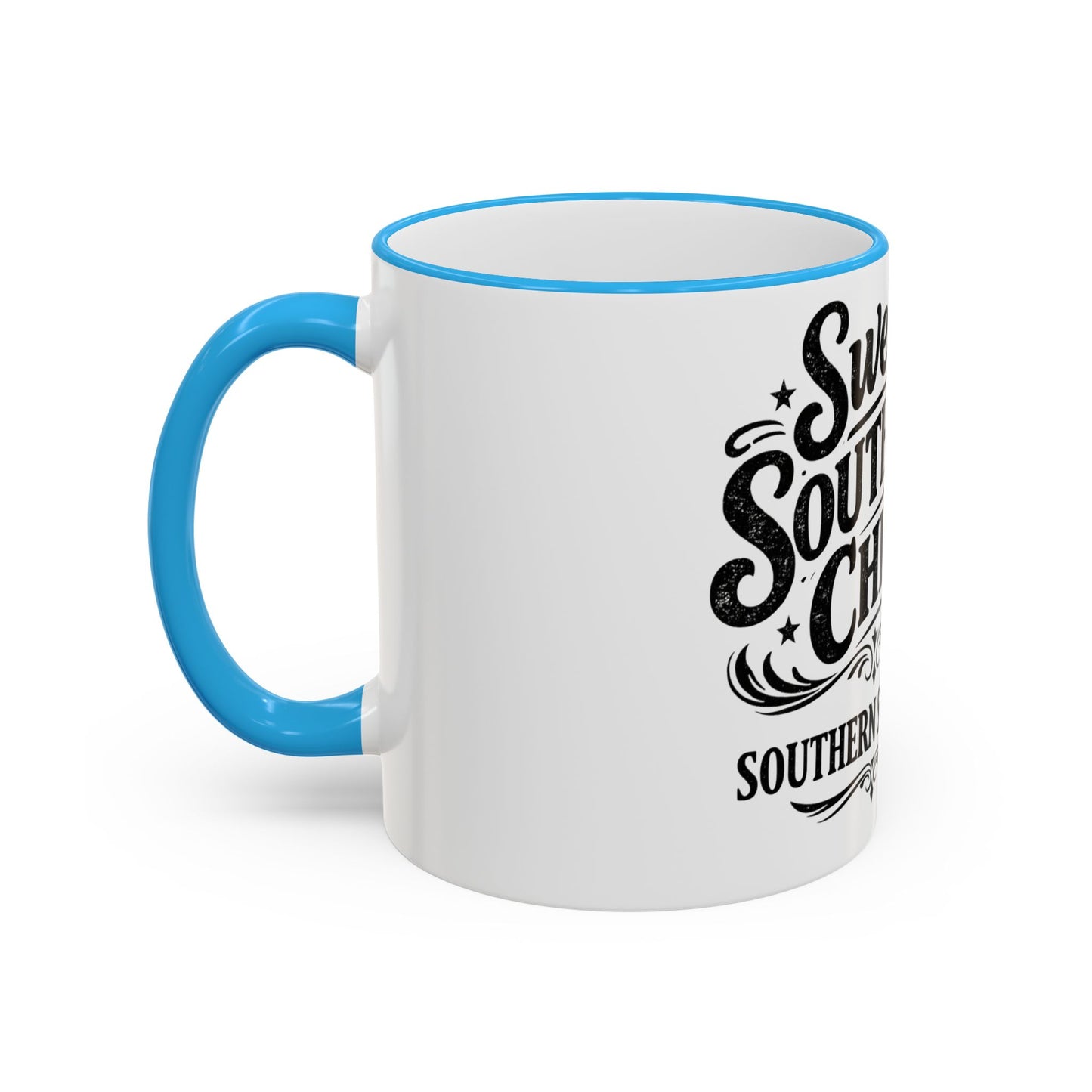 Sweet Southern Child Mug — Southern Sipper Accent Rim & Handle Coffee Cup