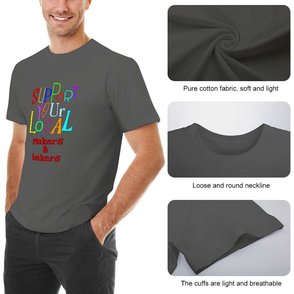 New High quality Men's T-shirt 100% Cotton