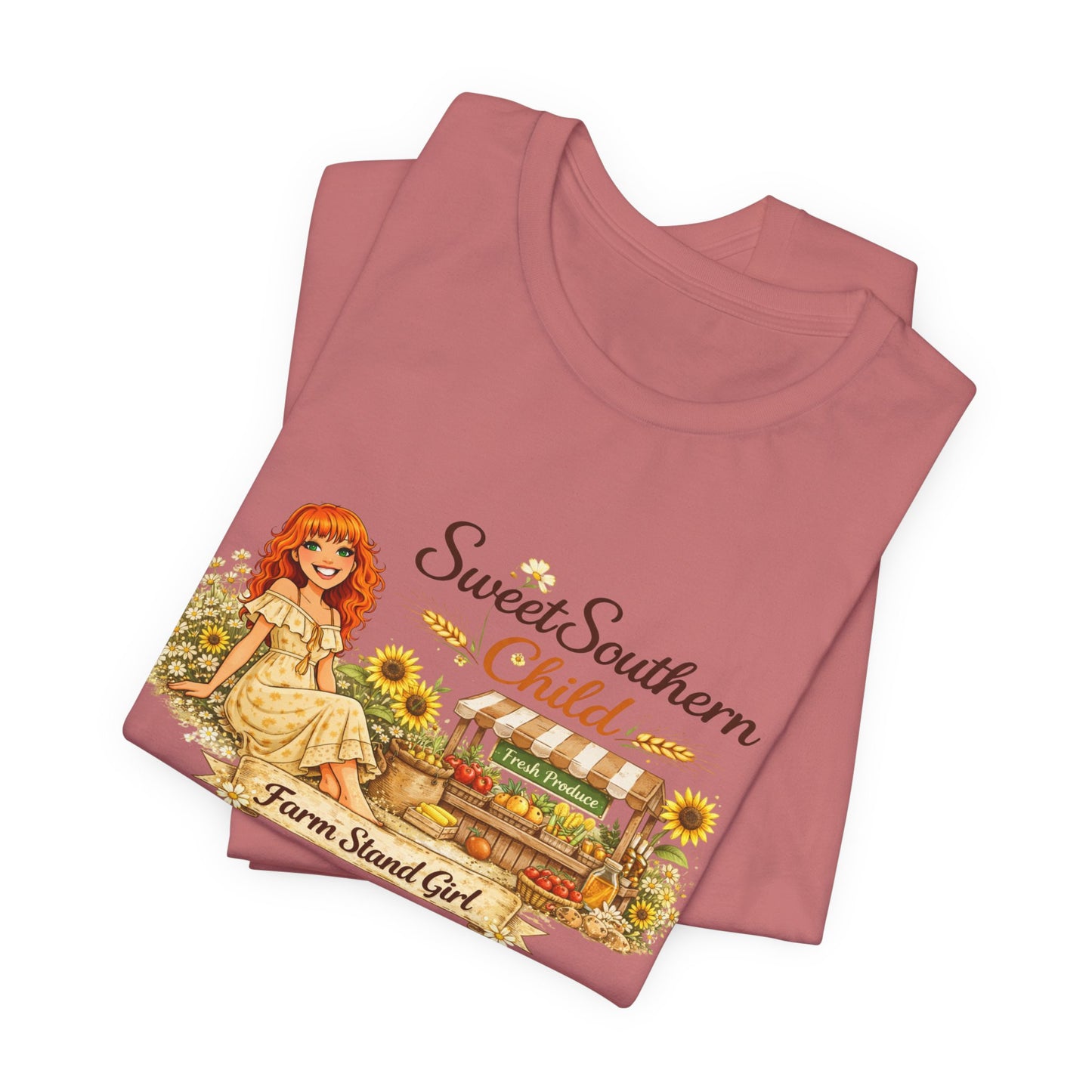 Sweet Southern Child Tee — Farm Sweet Girl Vintage Graphic T-Shirt