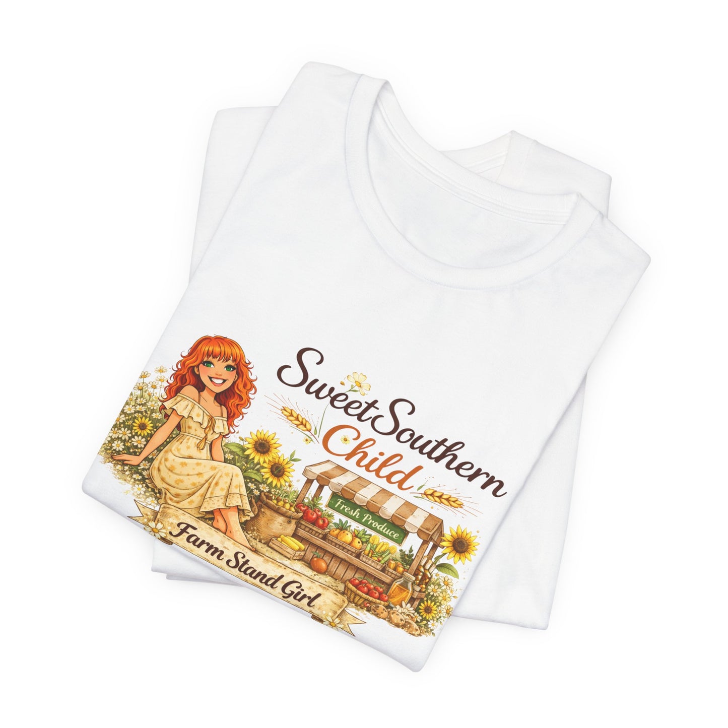 Sweet Southern Child Tee — Farm Sweet Girl Vintage Graphic T-Shirt