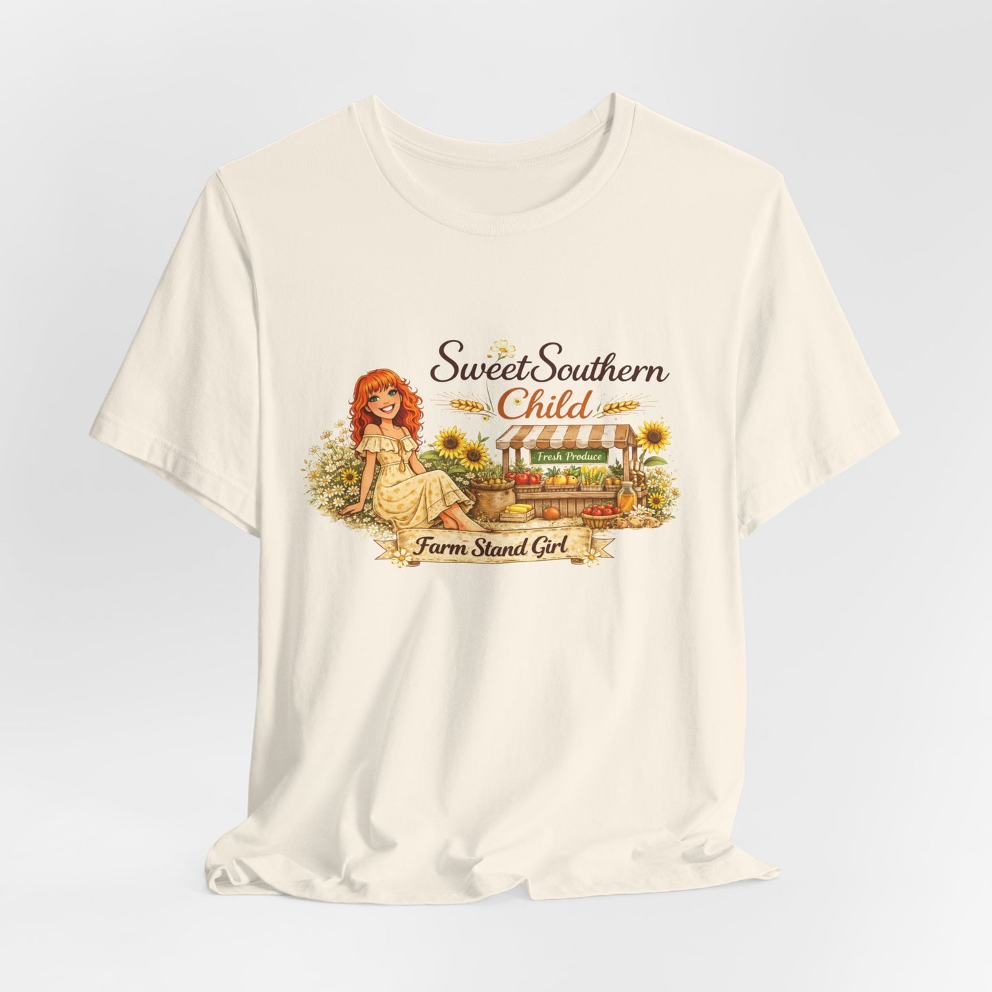 Sweet Southern Child Tee — Farm Sweet Girl Vintage Graphic T-Shirt