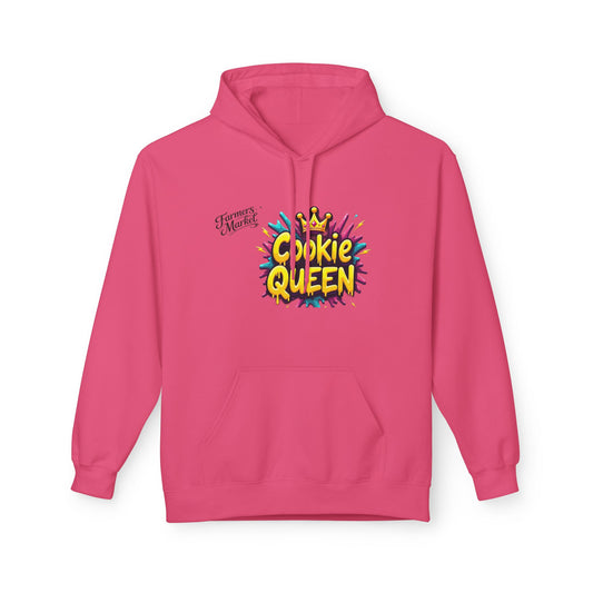 Cookie Queen Hoodie — Fun Colorful Graphic Sweatshirt for Bakers & Dessert Lovers