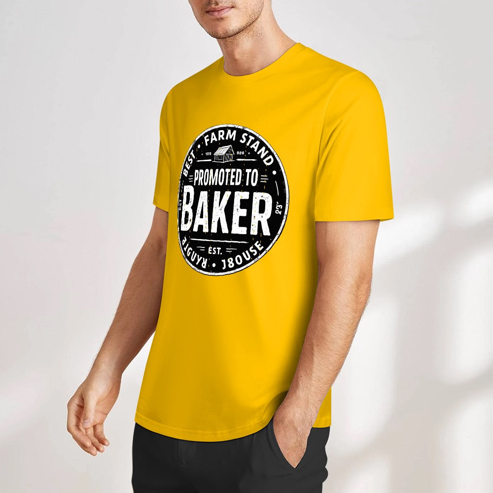 New Pure cotton short sleeved T-shirt Promoted to Baker