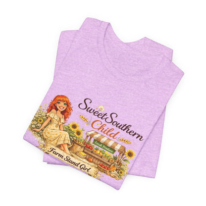 Sweet Southern Child Tee — Farm Sweet Girl Vintage Graphic T-Shirt