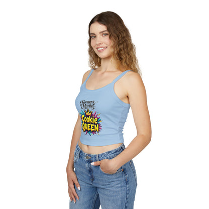 Cookie Queen Crop Tank — Sweet Southern Child Graphic Spaghetti Strap Top