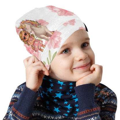 Amelia in sunglasses All Over Print Beanie for Kids