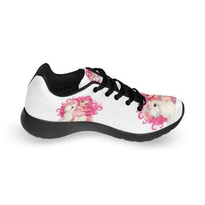 Dollie and unicorn Kid's Sneakers (Little Kid / Big Kid) (Model020)