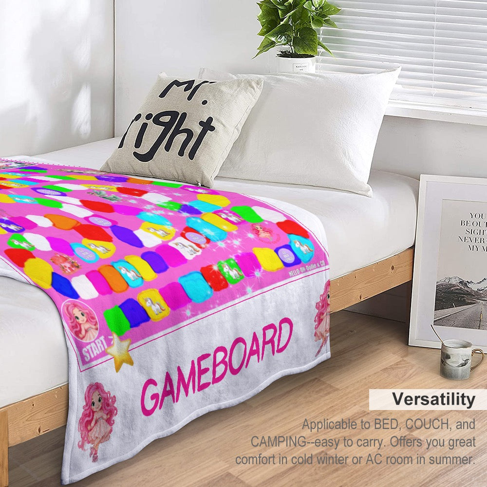 Hello-Oh-Dollie GameBoard blanket Ultra-Soft Flannel Blanket 30”x40”