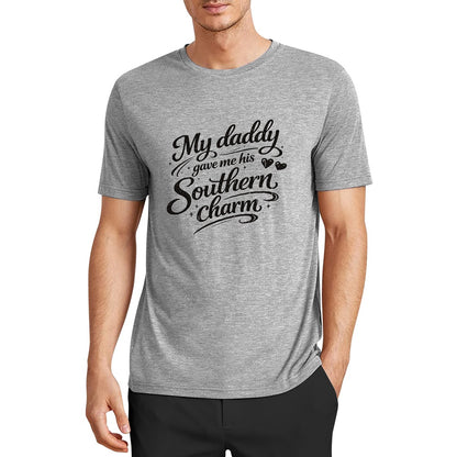 New Pure cotton short sleeved T-shirt I got my charm for my daddy
