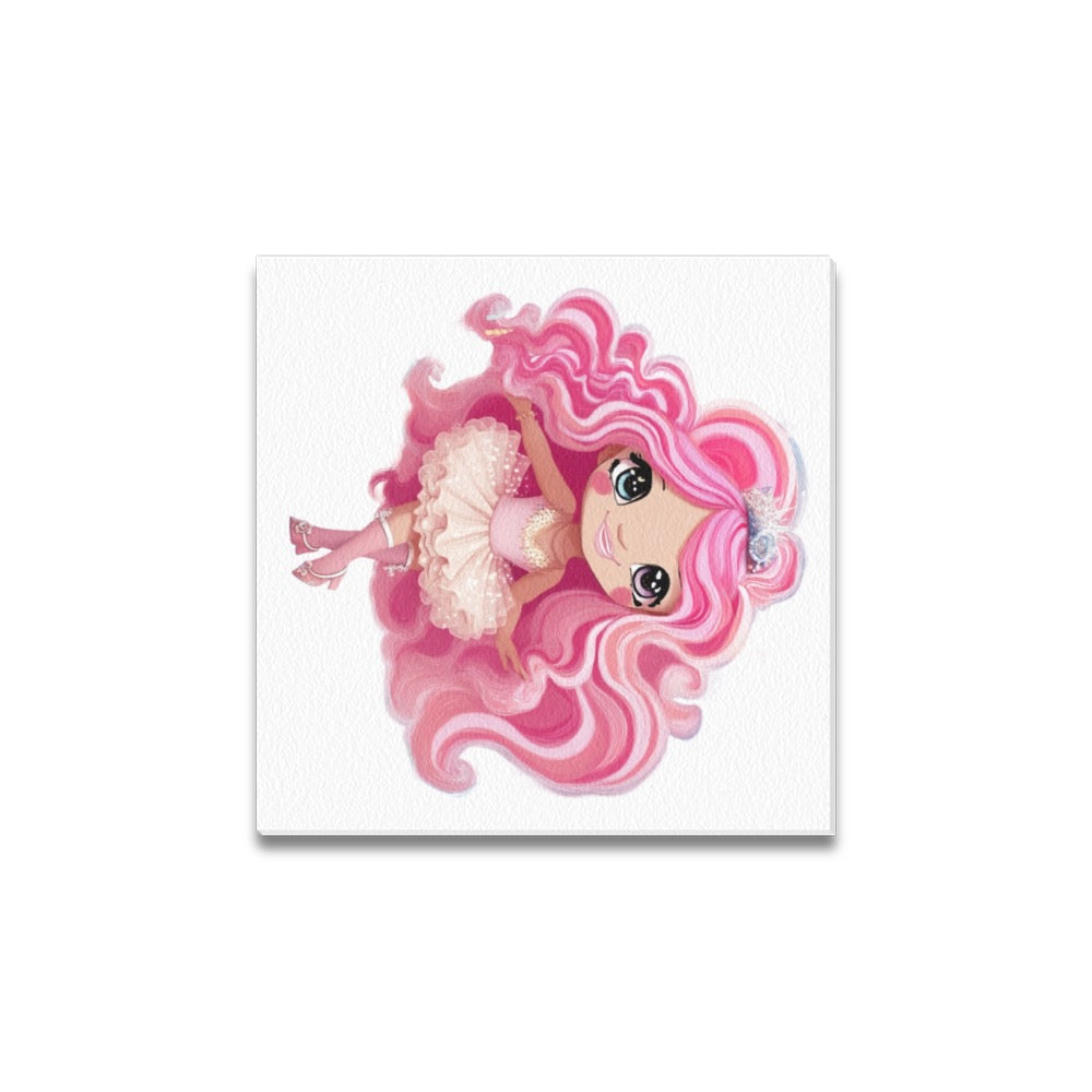 Dollie ballet Frame Canvas Print 12"x12"