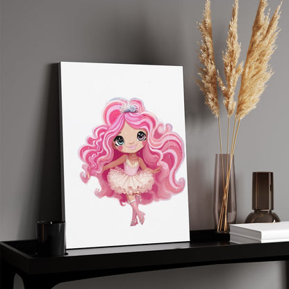 HELLO-OH-Dollie artwork Canvas Print Multiple sizes Unframed & Framed (Vertical)
