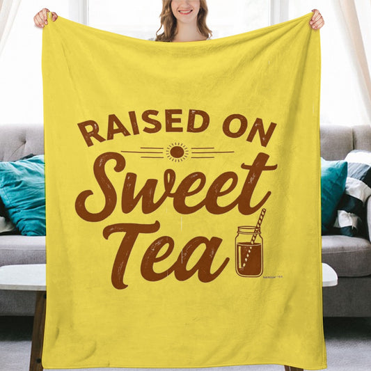Ultra-Soft Flannel Blanket Raised on sweet tea