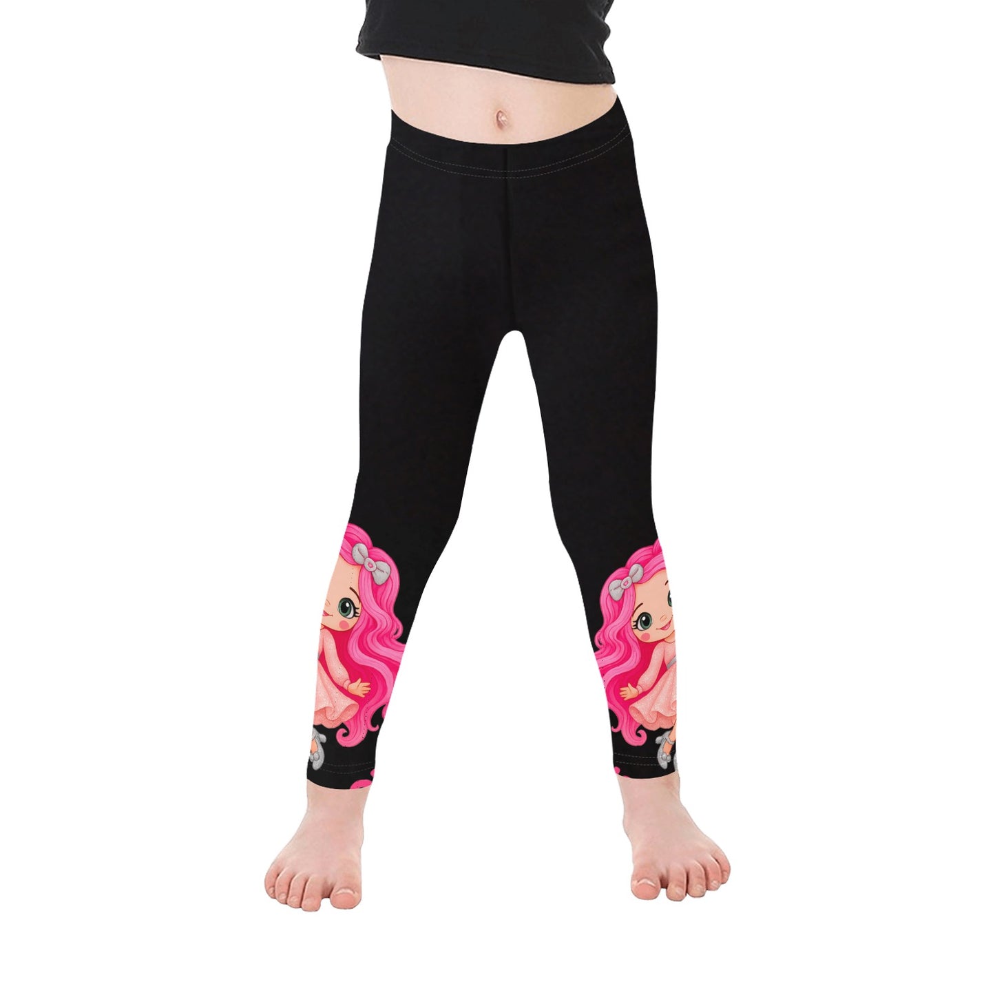 Hello-oh-Dollie All-Over Print Girls Leggings (Model L06)