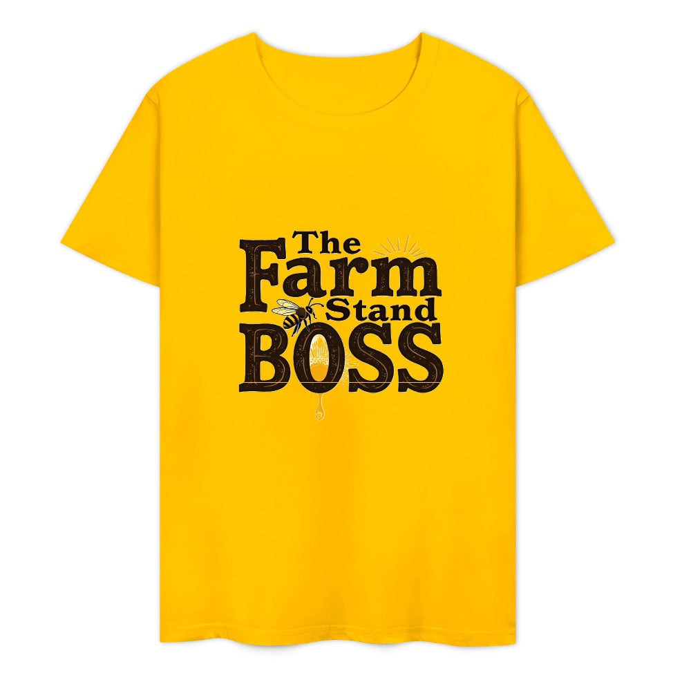 New Pure cotton short sleeved T-shirt the form stand boss