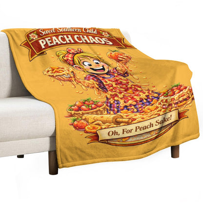 Ultra-Soft Flannel Blanket Peach chaos