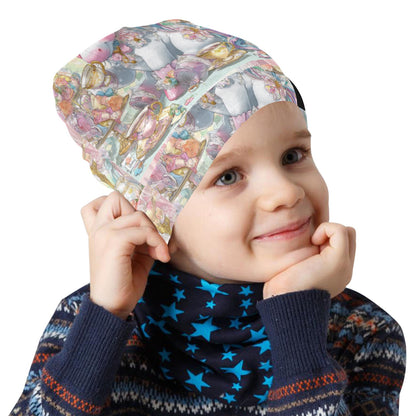 Hello-oh-Dollie unicorn tea party All Over Print Beanie for Kids