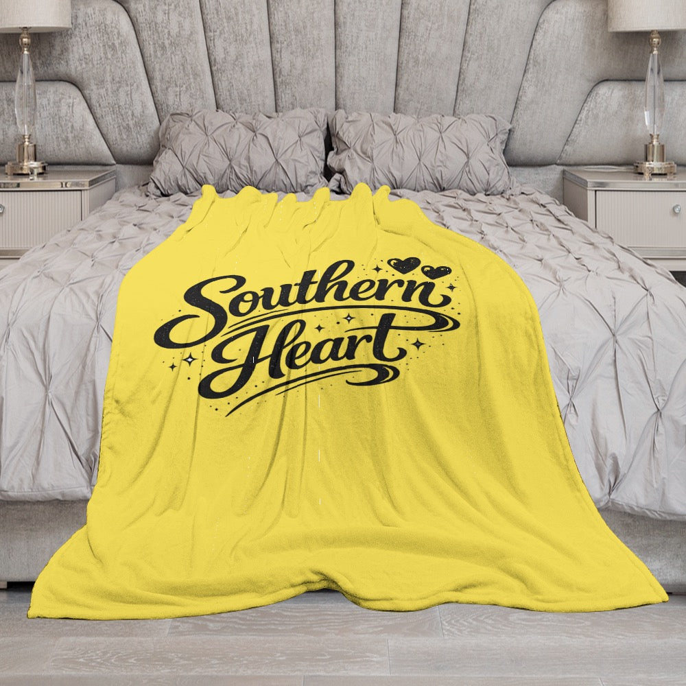 Ultra-Soft Flannel Blanket Southern heart