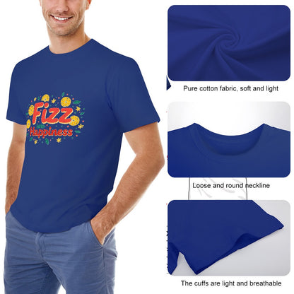 New High quality Men's T-shirt 100% Cotton fizz happens