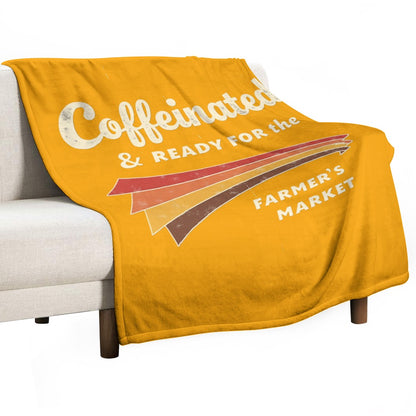 Ultra-Soft Flannel Blanket Caffeinated and ready for the Farmers Market