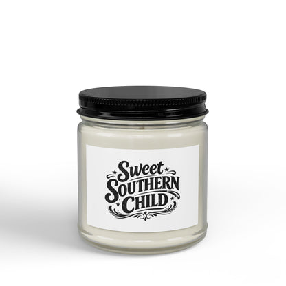Scented Soy Candles with Black Lid, (4 and 9oz)