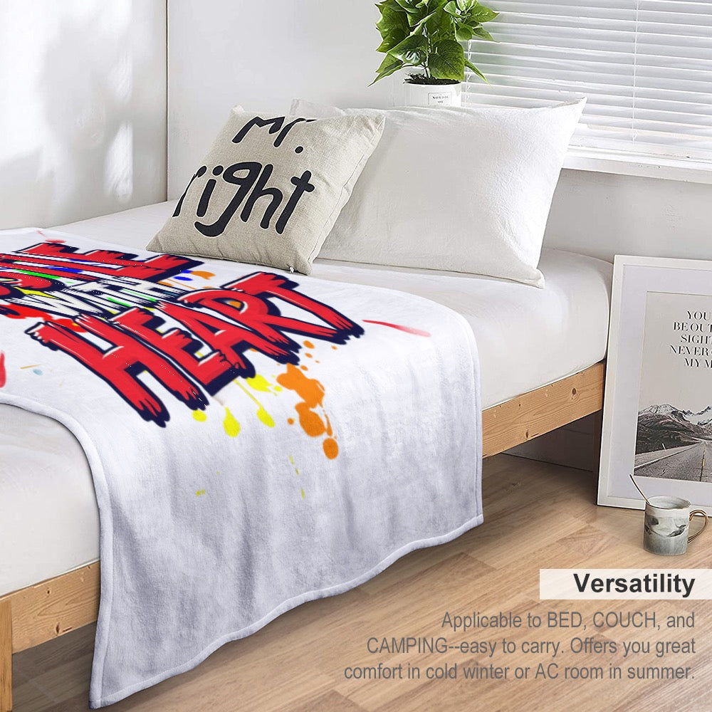 Ultra-Soft Flannel Blanket Hassle with heart