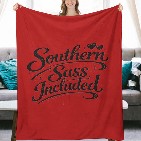 Ultra-Soft Flannel Blanket Southern sass included