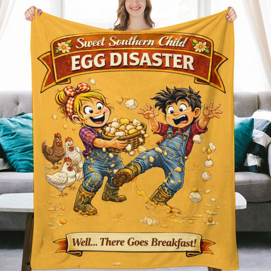 Ultra-Soft Flannel Blanket egg disaster