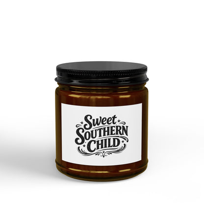 Scented Soy Candles with Black Lid, (4 and 9oz)