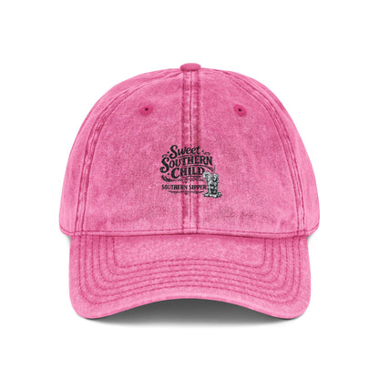 Vintage Embroidered Cap – Retro Sunflower Club Dad Hat