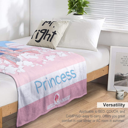 HELLO-OH-DOLLIE PRINCESS Ultra-Soft Flannel Blanket 40”x50”