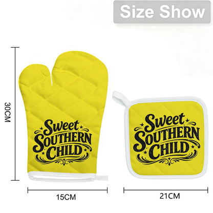 Sweet southern child Heat-Resistant Glove And Pad Sets