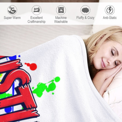 Ultra-Soft Flannel Blanket Hassle with heart