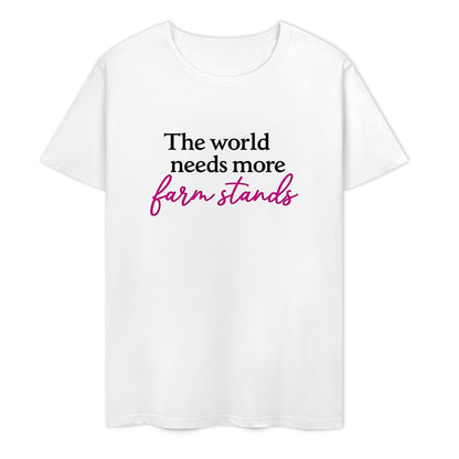 New Pure cotton short sleeved T-shirt the world needs more farmstands