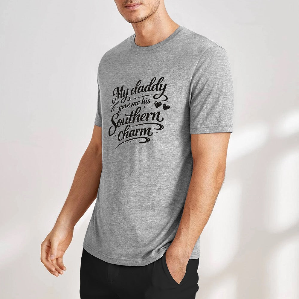 New Pure cotton short sleeved T-shirt I got my charm for my daddy