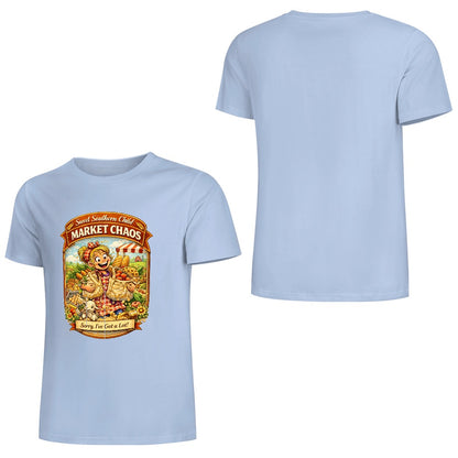 New Pure cotton short sleeved T-shirt market chaos