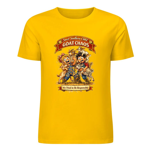 New Pure cotton short sleeved T-shirt Goat chaos