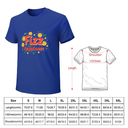 New High quality Men's T-shirt 100% Cotton fizz happens