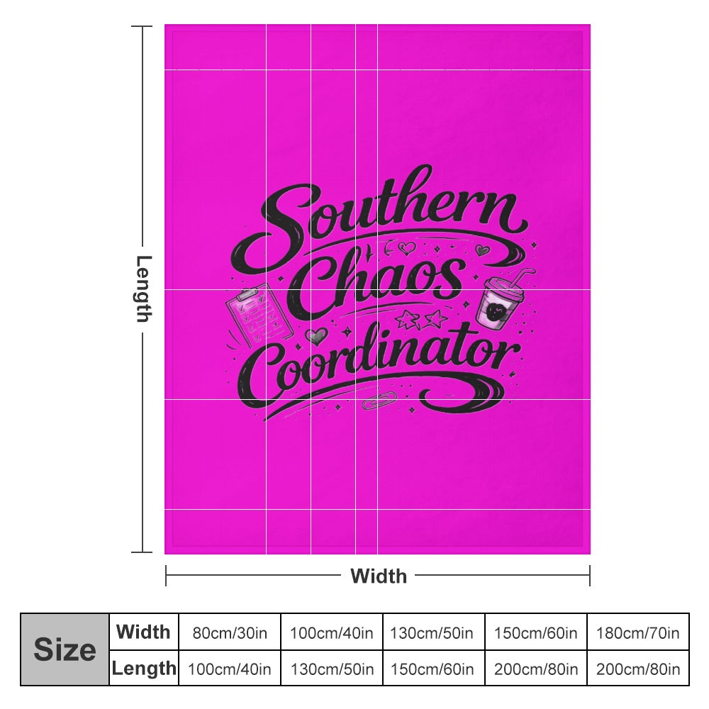 Ultra-Soft Flannel Blanket Southern chaos coordinator
