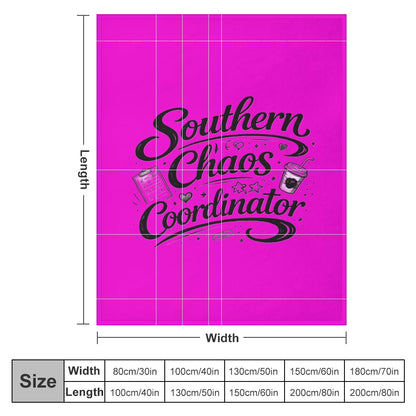 Ultra-Soft Flannel Blanket Southern chaos coordinator
