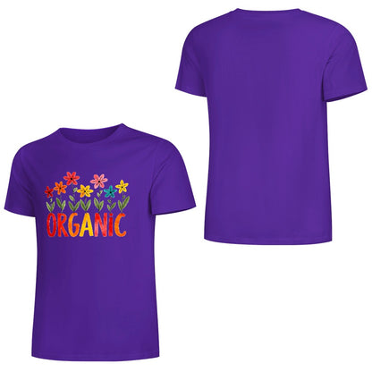New Pure cotton short sleeved T-shirt organic