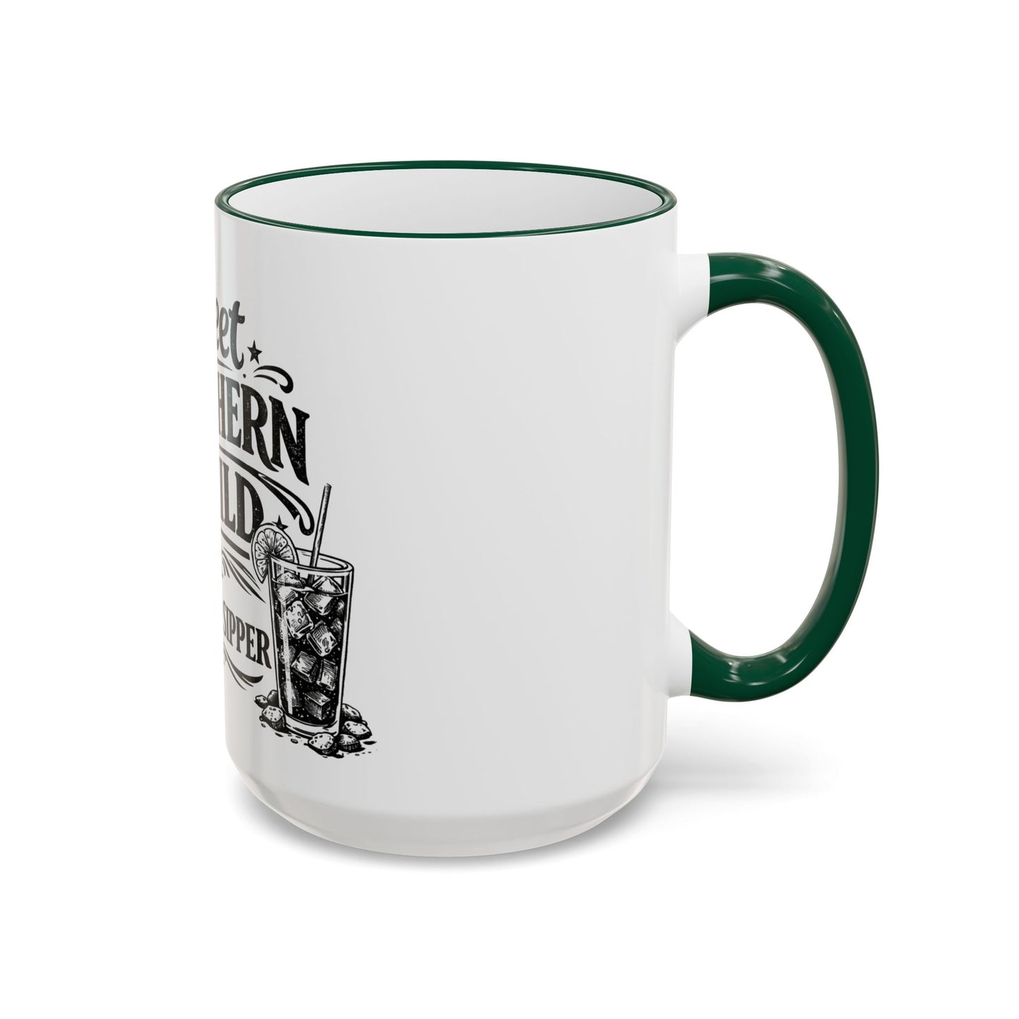 Sweet Southern Child Mug — Southern Sipper Accent Rim & Handle Coffee Cup