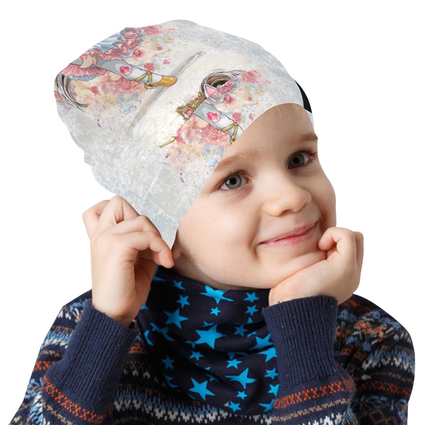Unicorn dancing ballet All Over Print Beanie for Kids