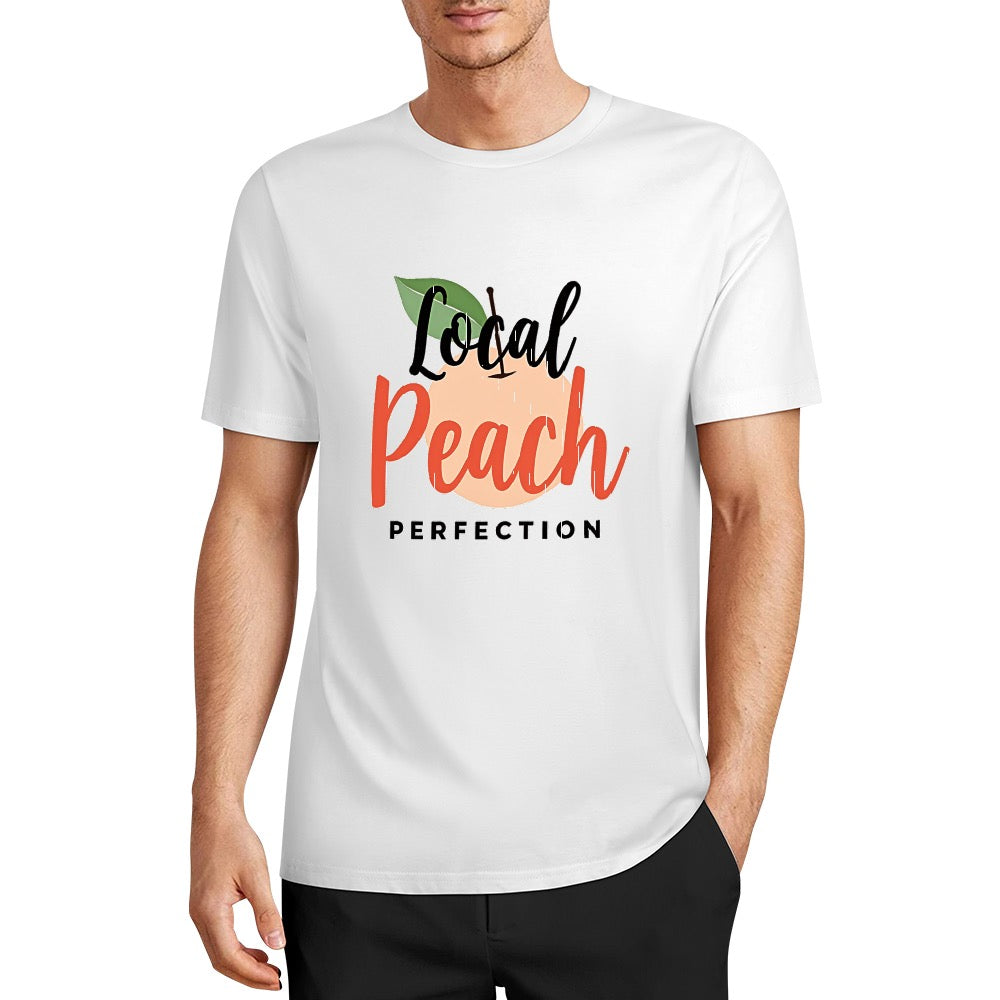 New Pure cotton short sleeved T-shirt local peach