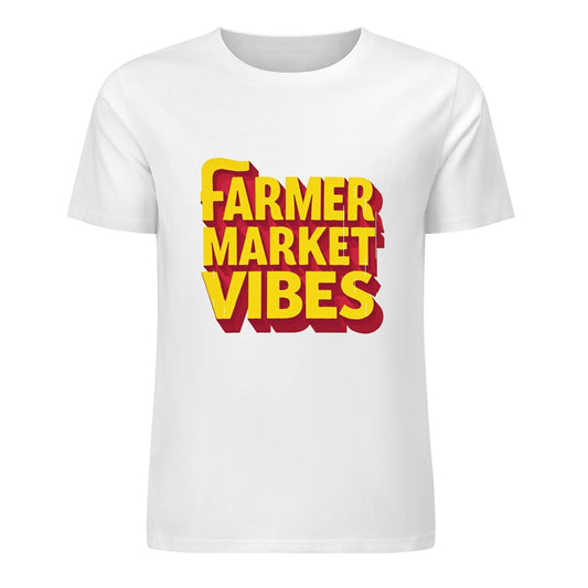 New Pure cotton short sleeved T-shirt Farmers Market vibe