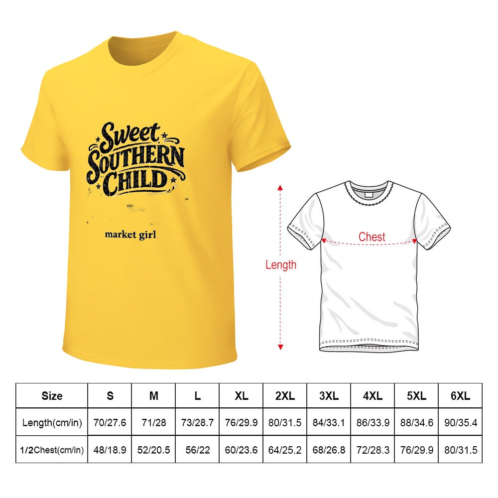 Men's T-shirt 100% cotton Market girl