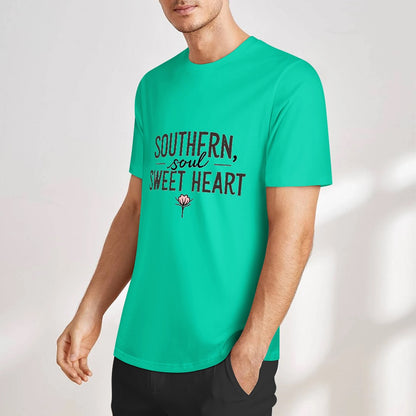 New Pure cotton short sleeved T-shirt Southern soul sweet heart