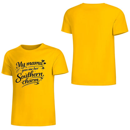 New Pure cotton short sleeved T-shirt I got my charm from